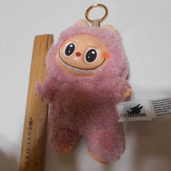 Pink Plush Monster Keychain - Picture 3 of 11